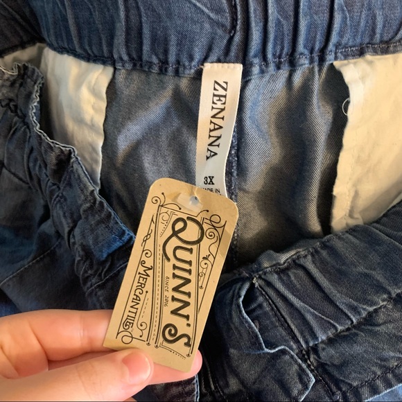 NWT Zenana outfitters paper bag waist pants size 3X - Picture 3 of 3